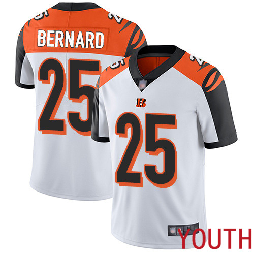 Cincinnati Bengals Limited White Youth Giovani Bernard Road Jersey NFL Footballl #25 Vapor Untouchable->youth nfl jersey->Youth Jersey